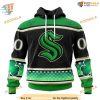 Custom Hockey Celebrate St Patrick's Day NHL Seattle Kraken Hoodie 3D