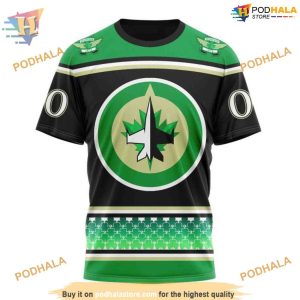 Custom Hockey Celebrate St Patrick's Day NHL Winnipeg Jets Hoodie 3D 3