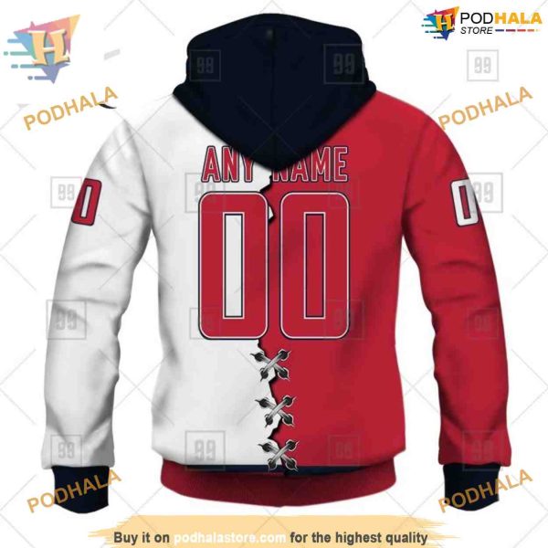 Custom Mix Jersey 2023 Style NHL Washington Capitals Hoodie 3D