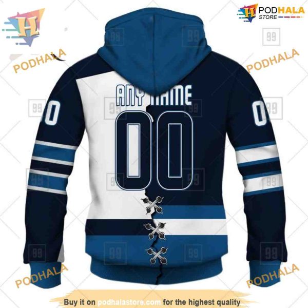 Custom Mix Jersey 2023 Style NHL Winnipeg Jets Hoodie 3D Shirt