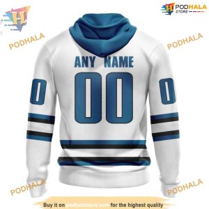 Custom NHL San Jose Sharks Hoodie 3D 2023 Away Kits Shirt 2