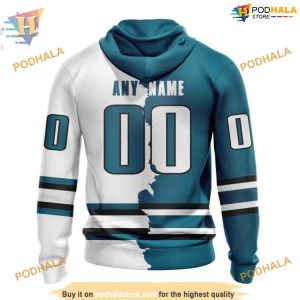 Custom NHL San Jose Sharks Hoodie 3D 2023 Home Mix Away Shirt 2