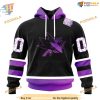 Custom NHL San Jose Sharks Hoodie 3D, Black Hockey Fights Cancer Kits Shirt