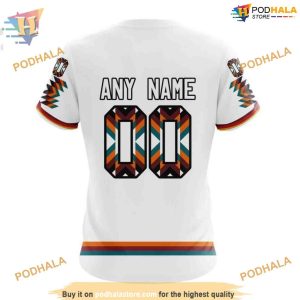 Custom NHL San Jose Sharks Hoodie 3D Design With Native Pattern Shirt 4