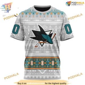 Custom NHL San Jose Sharks Hoodie 3D Native Design Shirt 3