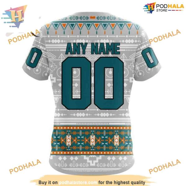 Custom NHL San Jose Sharks Hoodie 3D, Native Design Shirt