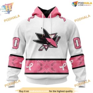 Custom NHL San Jose Sharks Hoodie 3D, OCTOBER WE WEAR PINK BREAST CANCER Shirt