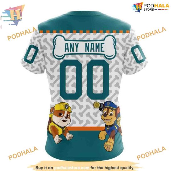 Custom NHL San Jose Sharks Hoodie 3D, PawPatrol Design Shirt