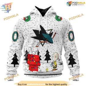 Custom NHL San Jose Sharks Hoodie 3D, Peanuts Design Shirt