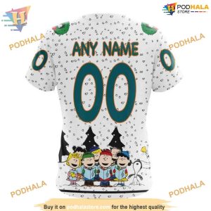 Custom NHL San Jose Sharks Hoodie 3D Peanuts Design Shirt 4