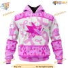 Custom NHL San Jose Sharks Hoodie 3D, Pink October Breast Cancer Awareness Month Shirt