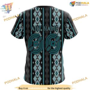 Custom NHL San Jose Sharks Hoodie 3D Skull Native Design Shirt 4