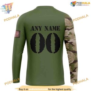 Custom Name And Number Camo Skull Design NHL Los Angeles Kings Hoodie 3D 4