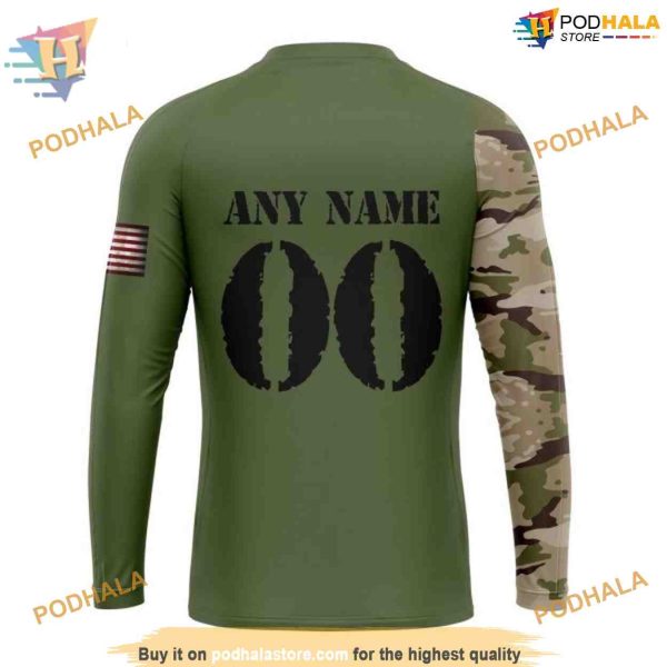 Custom Name And Number Camo Skull Design NHL Los Angeles Kings Hoodie 3D