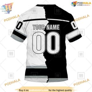 Custom Name And Number Mix Jersey 2023 NHL Los Angeles Kings Hoodie 3D 4