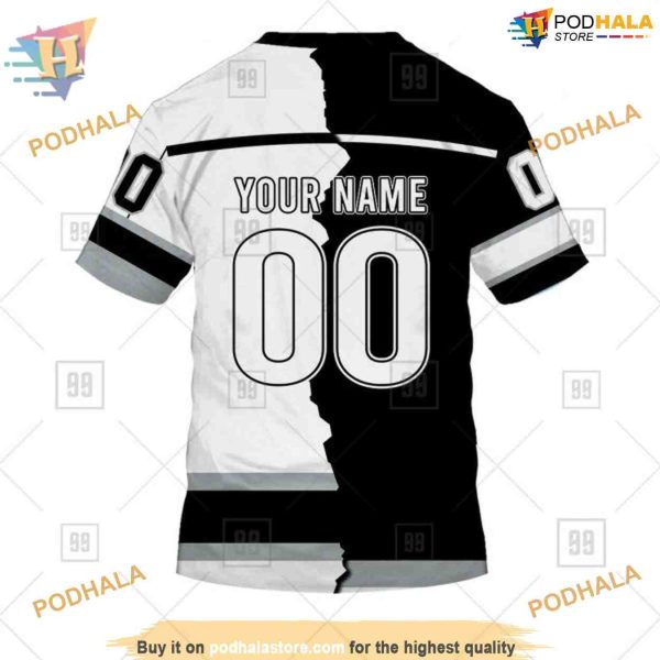 Custom Name And Number Mix Jersey 2023 NHL Los Angeles Kings Hoodie 3D