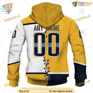 Custom Name And Number Mix Jersey 2023 NHL Nashville Predators Hoodie 3D 3