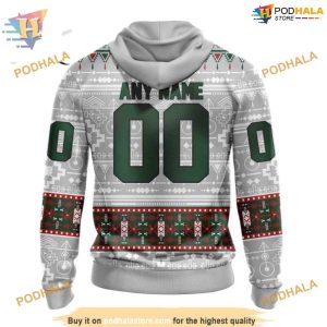 Custom Native Design NHL Minnesota Wild Hoodie 3D 2