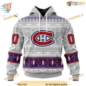 Custom Native Design NHL Montreal Canadiens Hoodie 3D 1