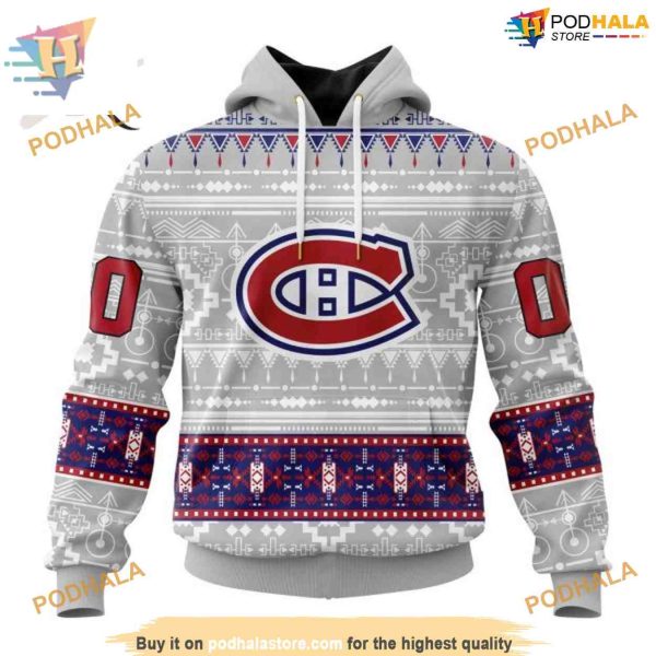 Custom Native Design NHL Montreal Canadiens Hoodie 3D