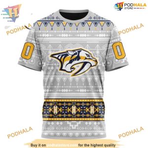 Custom Native Design NHL Nashville Predators Hoodie 3D 3