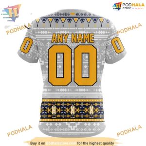 Custom Native Design NHL Nashville Predators Hoodie 3D 4