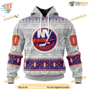 Custom Native Design NHL New York Islanders Hoodie 3D 1