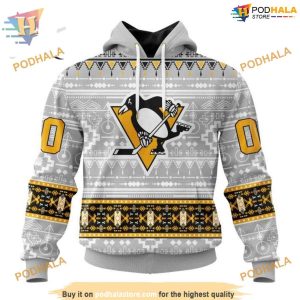 Custom Native Design NHL Pittsburgh Penguins Hoodie 3D 1