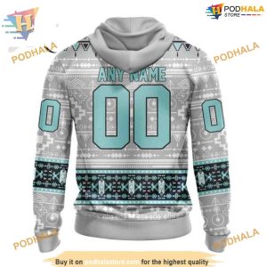 Custom Native Design NHL Seattle Kraken Hoodie 3D 2