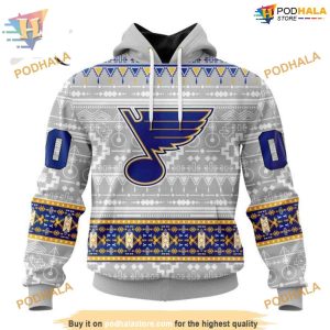 Custom Native Design NHL St Louis Blues Hoodie 3D Sweatshirt 1