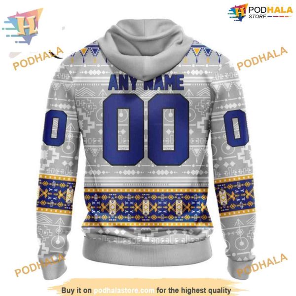 Custom Native Design NHL St. Louis Blues Hoodie 3D Sweatshirt