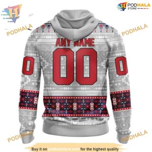 Custom Native Design NHL Washington Capitals Hoodie 3D 2