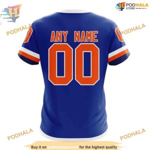 Custom New Gradient Series Concept NHL New York Islanders Hoodie 3D 4