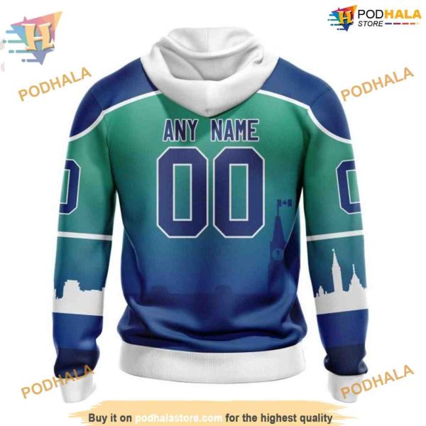 Custom New Gradient Series Concept NHL Ottawa Senators Hoodie 3D