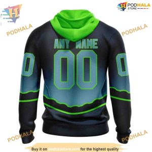Custom New Gradient Series Concept NHL Seattle Kraken Hoodie 3D 2