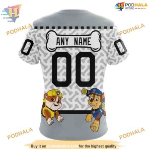 Custom PawPatrol Design NHL Los Angeles Kings Hoodie 3D 4