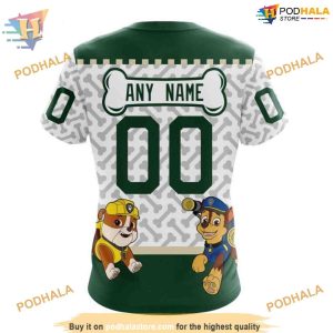 Custom PawPatrol Design NHL Minnesota Wild Hoodie 3D 4