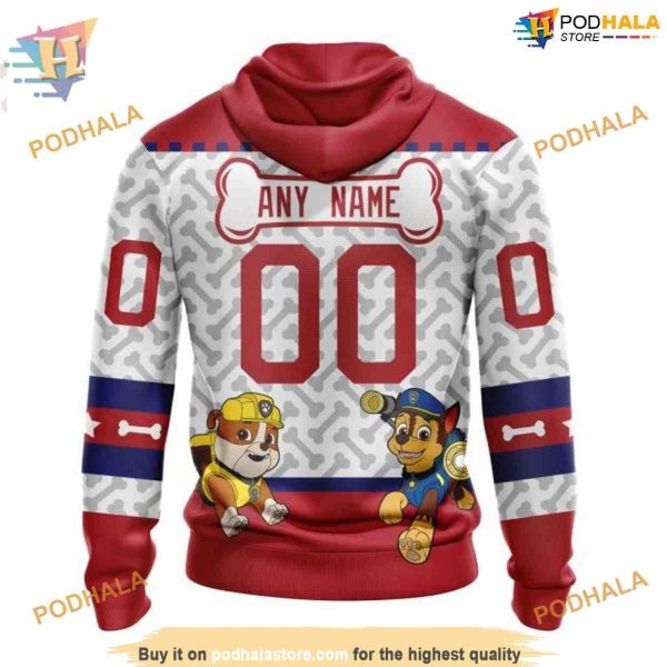 Custom PawPatrol Design NHL Montreal Canadiens Hoodie 3D