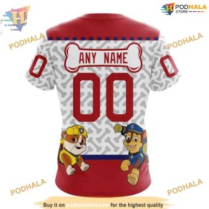 Custom PawPatrol Design NHL Montreal Canadiens Hoodie 3D 4