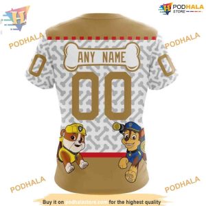 Custom PawPatrol Design NHL Ottawa Senators Hoodie 3D 4