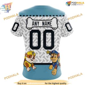 Custom PawPatrol Design NHL Seattle Kraken Hoodie 3D 4