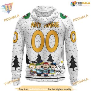 Custom Peanuts Design NHL Pittsburgh Penguins Hoodie 3D 2
