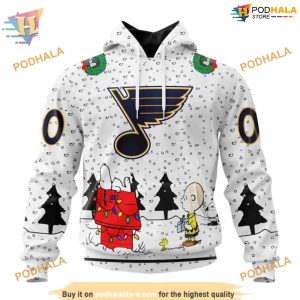 Custom Peanuts Design NHL St Louis Blues Hoodie 3D Sweatshirt 1