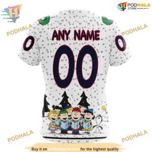 Custom Peanuts Design NHL Washington Capitals Hoodie 3D 4