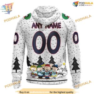Custom Peanuts Design NHL Winnipeg Jets Hoodie 3D Shirt 2