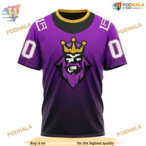 Custom Persionalized Retro Gradient Design NHL Los Angeles Kings Hoodie 3D 3