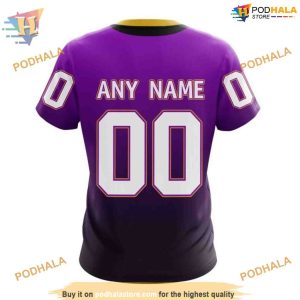 Custom Persionalized Retro Gradient Design NHL Los Angeles Kings Hoodie 3D 4