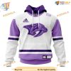 Custom Personalize 2023 Hockey Fight Cancer NHL Nashville Predators Hoodie 3D