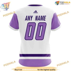 Custom Personalize 2023 Hockey Fight Cancer NHL Nashville Predators Hoodie 3D 4