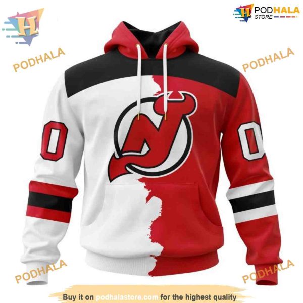 Custom Personalize 2023 Home Mix Away NHL New Jersey Devils Hoodie 3D